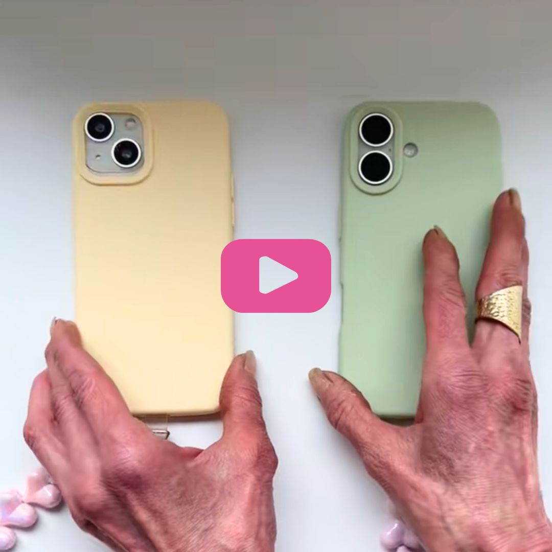 Zacht Geel Hoesje (Butter Yellow) – Minimal & Bubbly