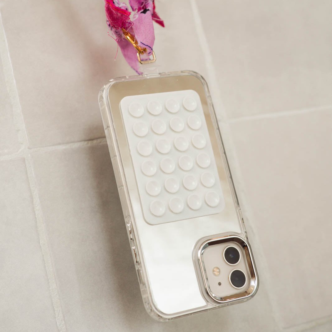 telefoonhouder zuignap wit