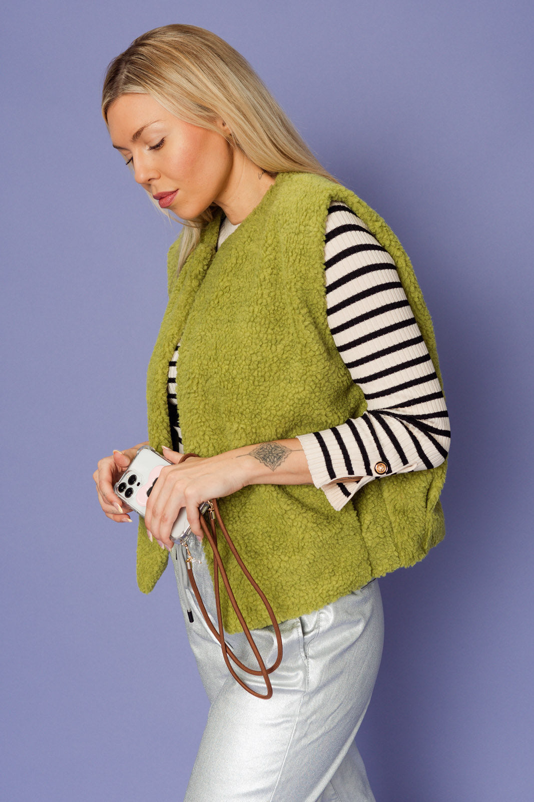 teddy gilet outfit