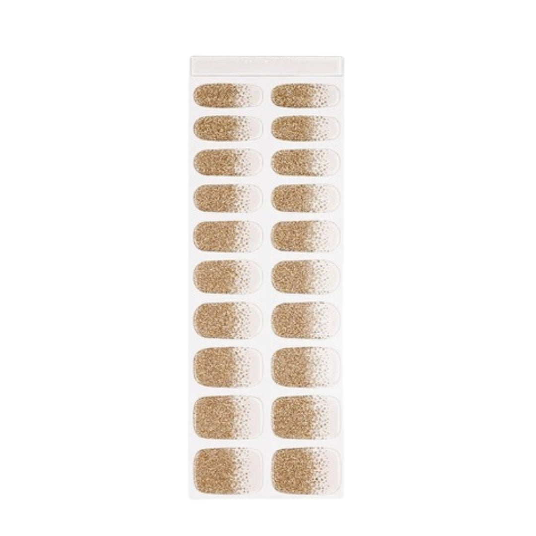 gouden glitter gel lak nagelstickers
