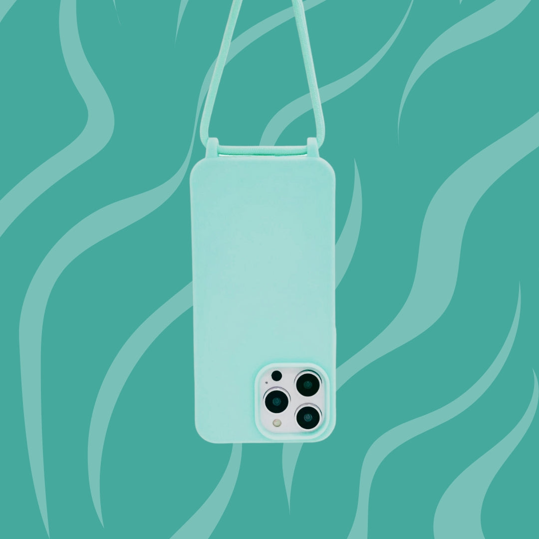 iPhone hoesje met koorts mint