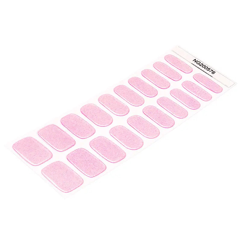 jelly pink nail wraps