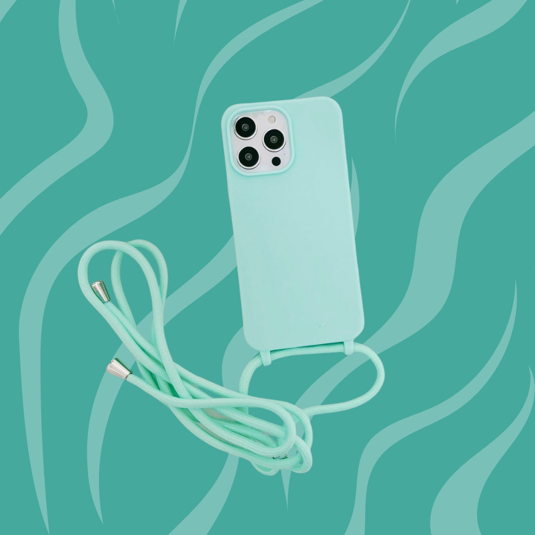mint iPhone hoesje met koort