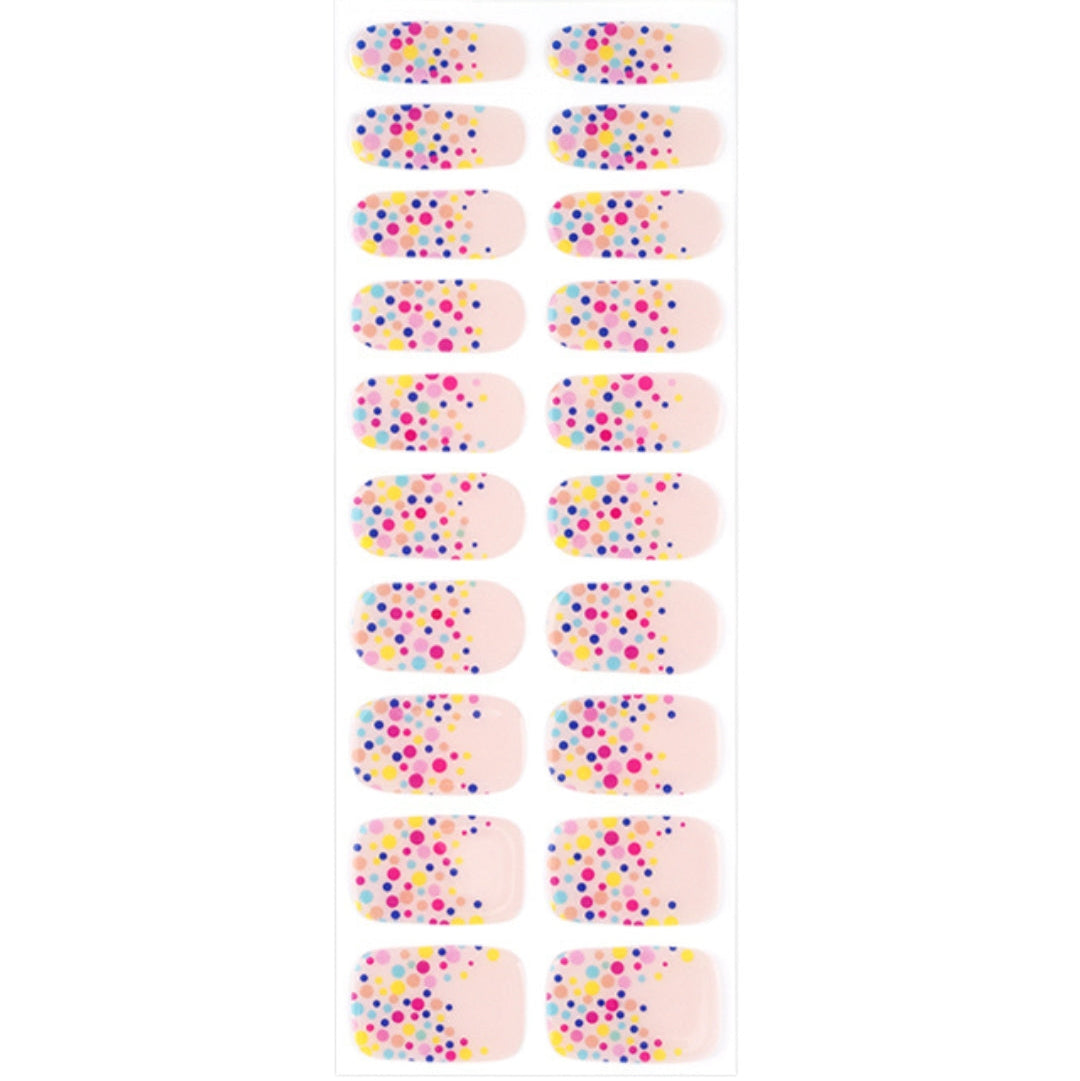 nail wraps with dots