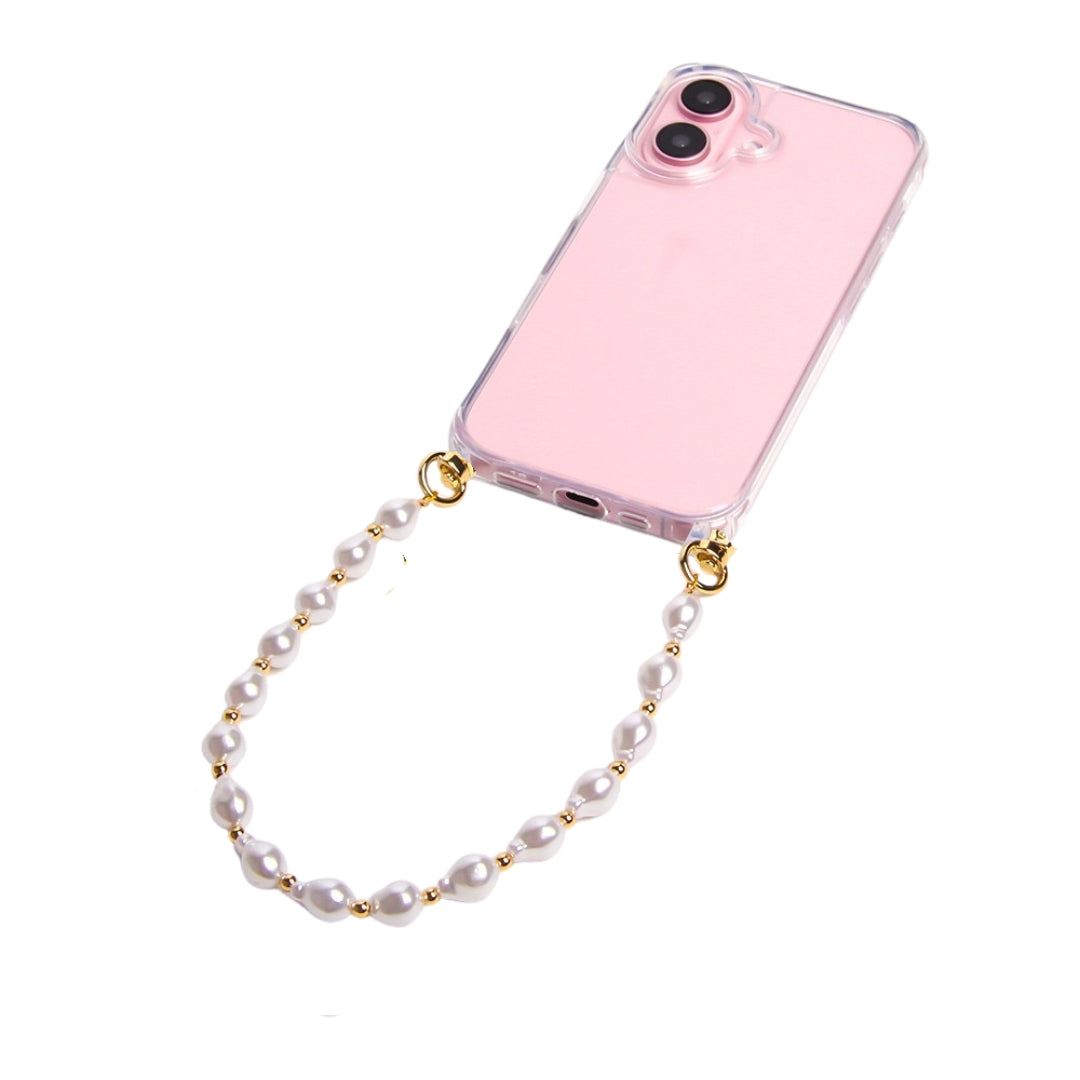 parel telefoonketting gold touch