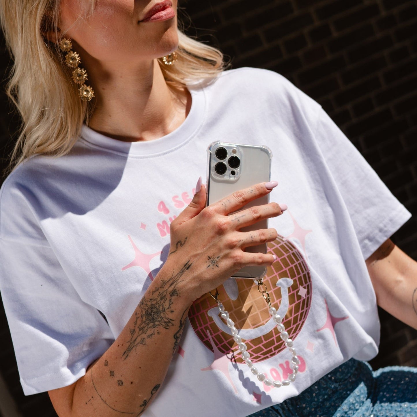 Transparant Hoesje met haakjes – Perfect voor telefoonkoord