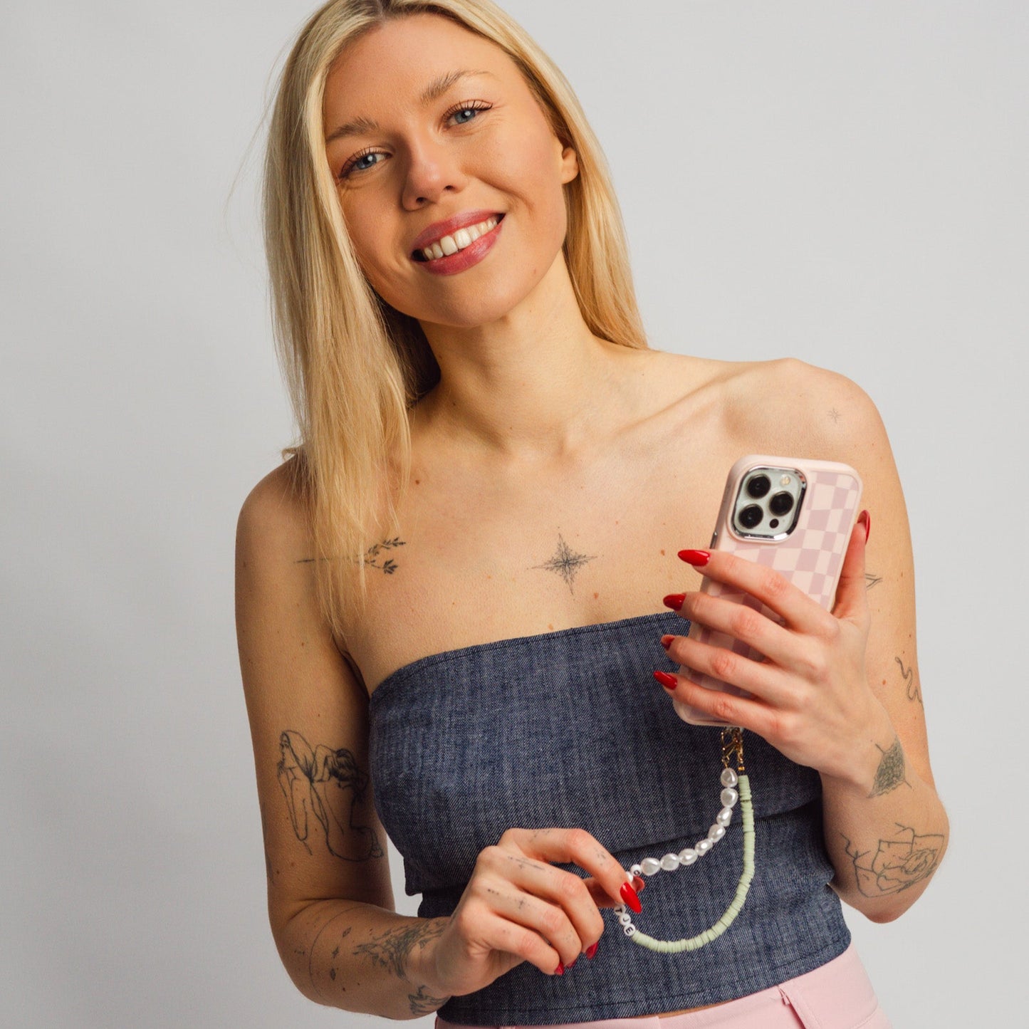 parel telefoon koord met naam