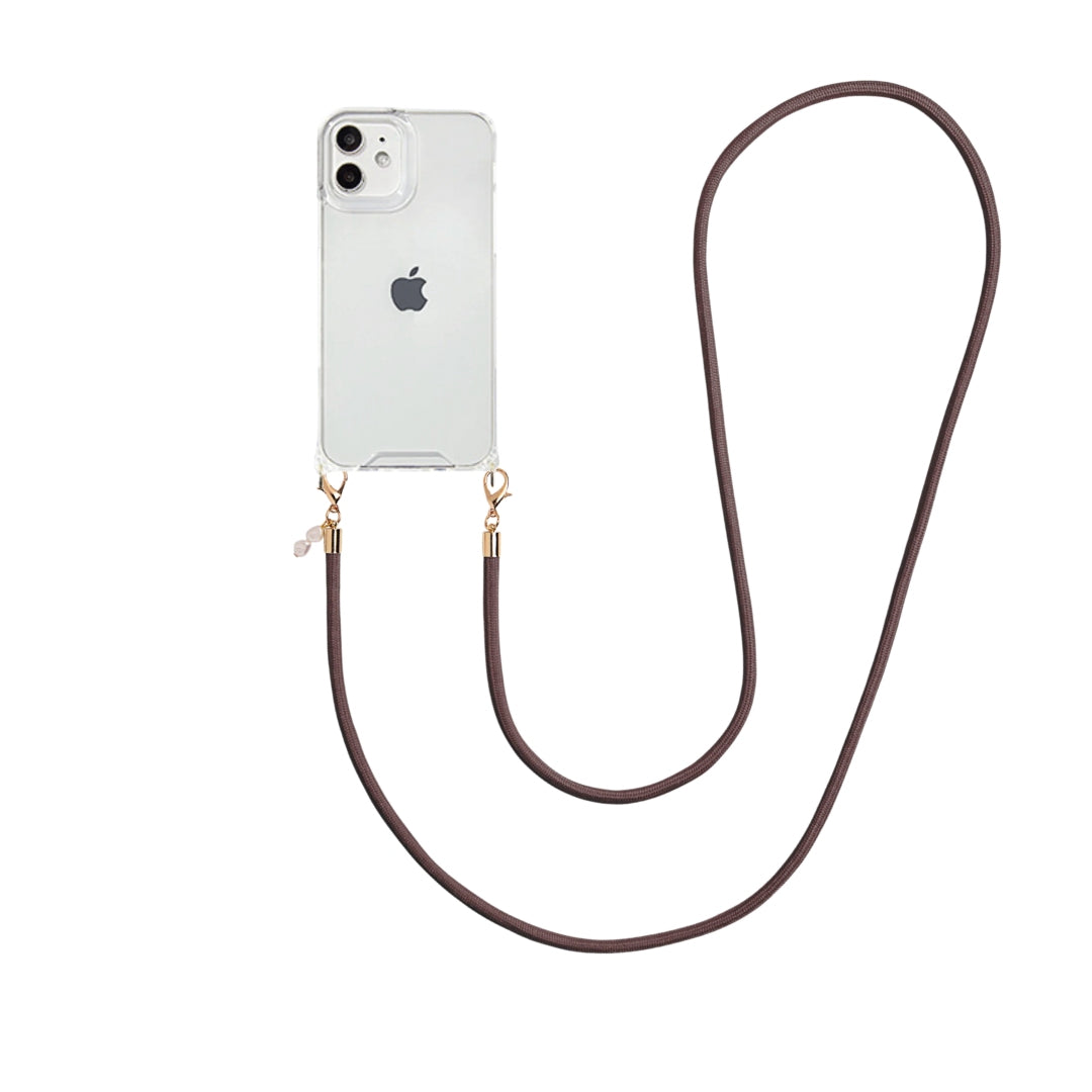 telefoon koord bruin