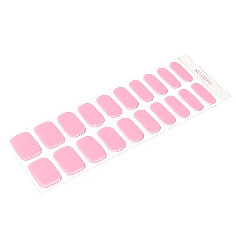 pink nail wraps