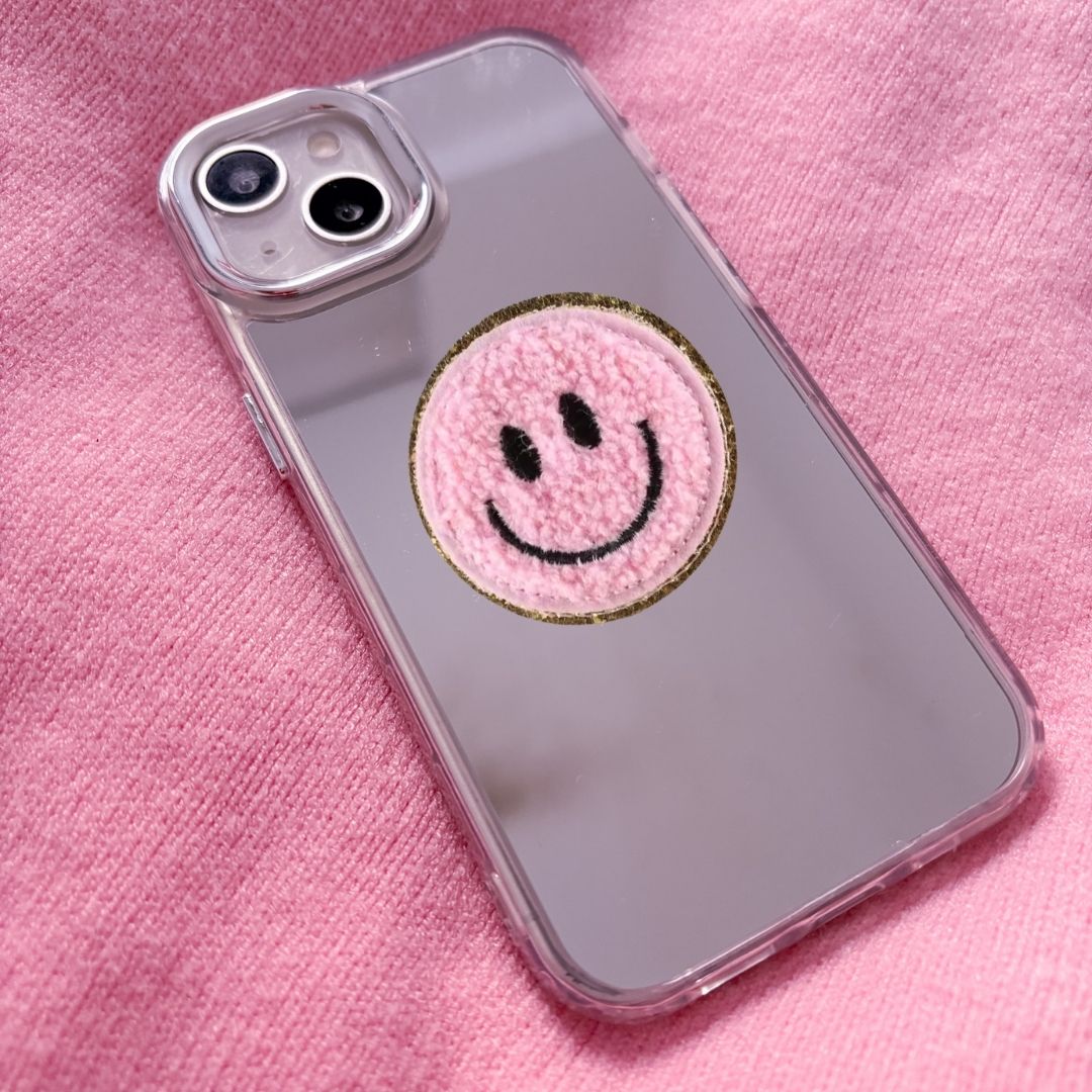 telefoonhoesje pimpen smiley patch
