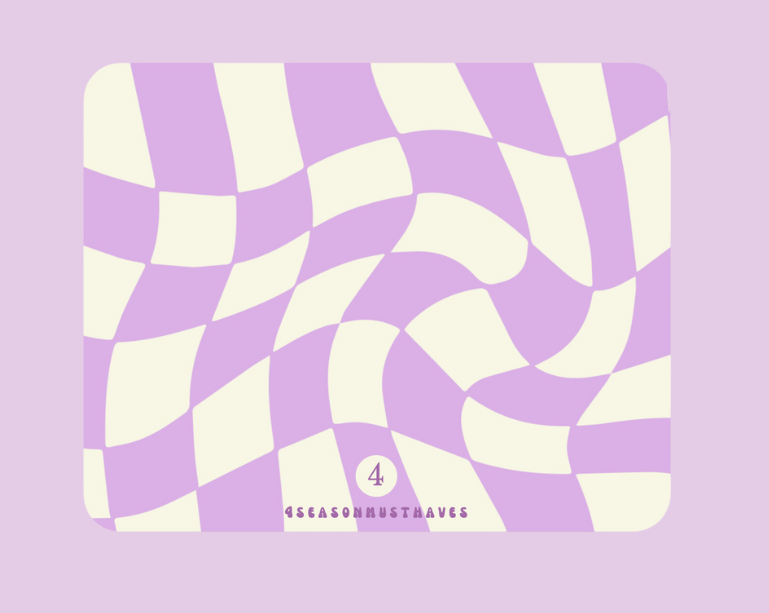 lila muismat checkered