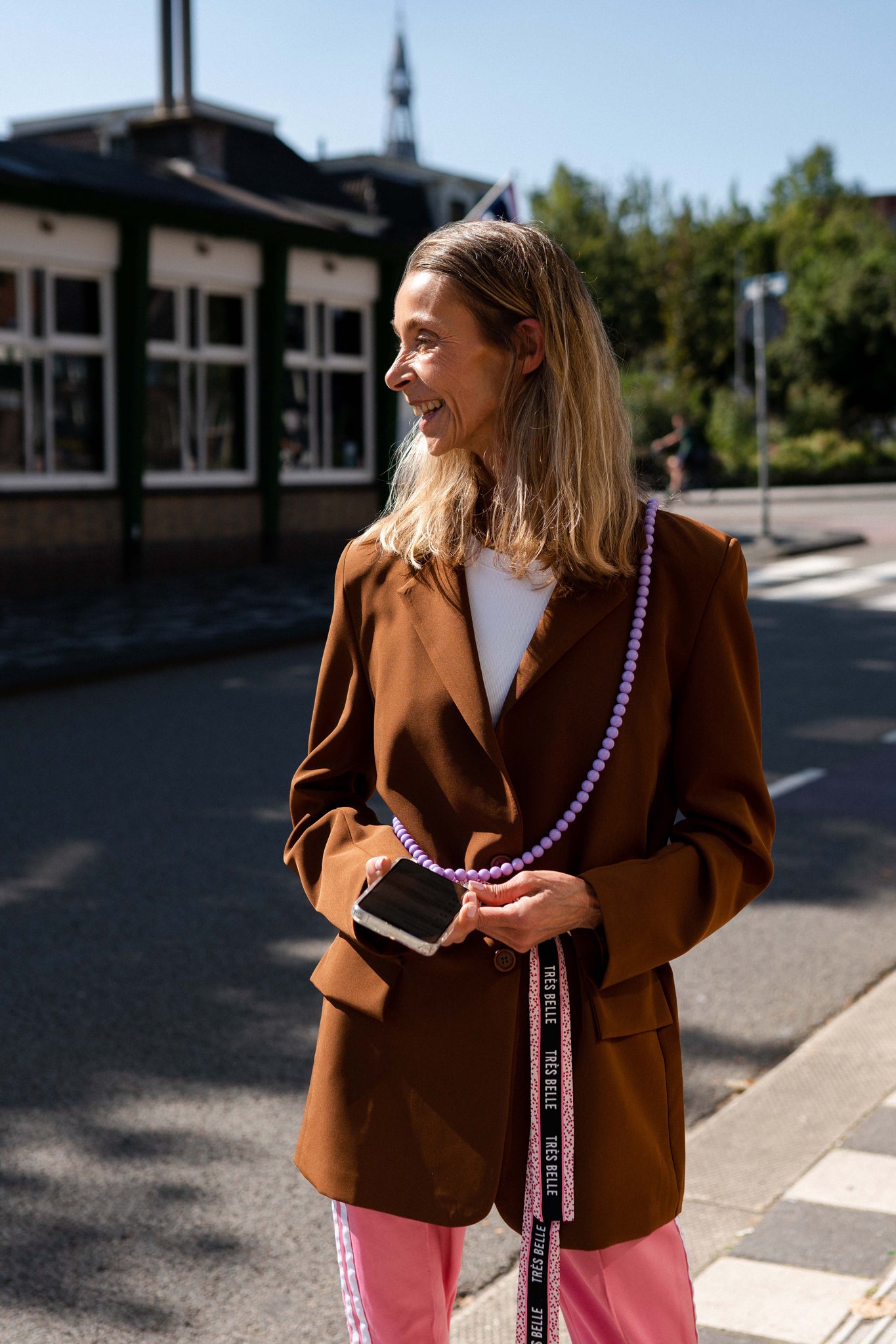 lilac phone cord long