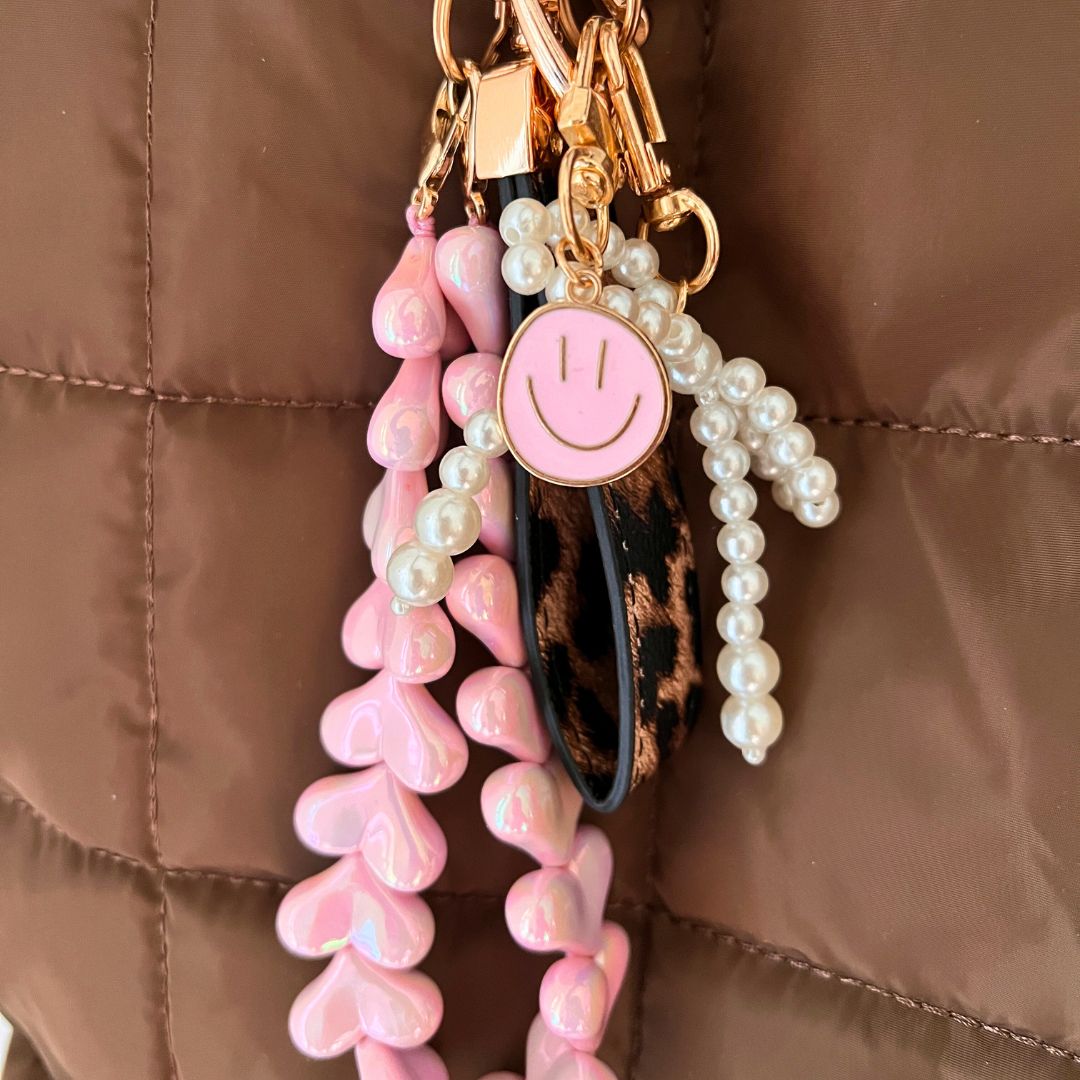 bag charms hearts