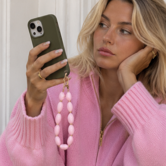 roze telefoonkoord