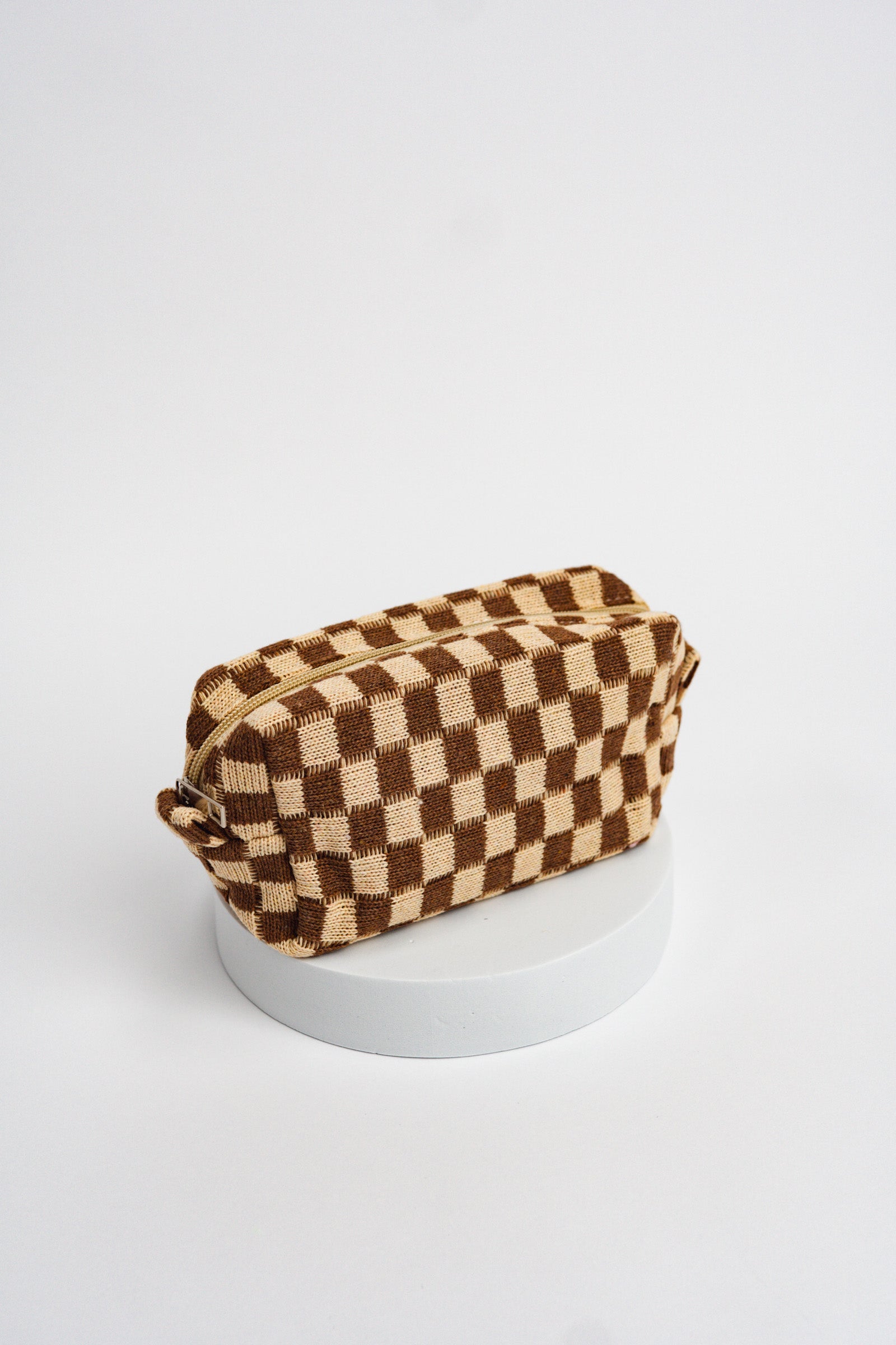 checkered posh brown