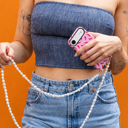 iPhone hoesje 17 pro max roze