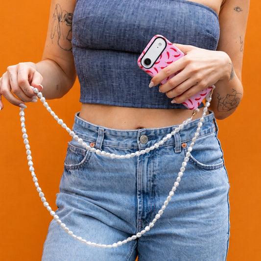 Parel Telefoonkoord – XXL Size 🤍