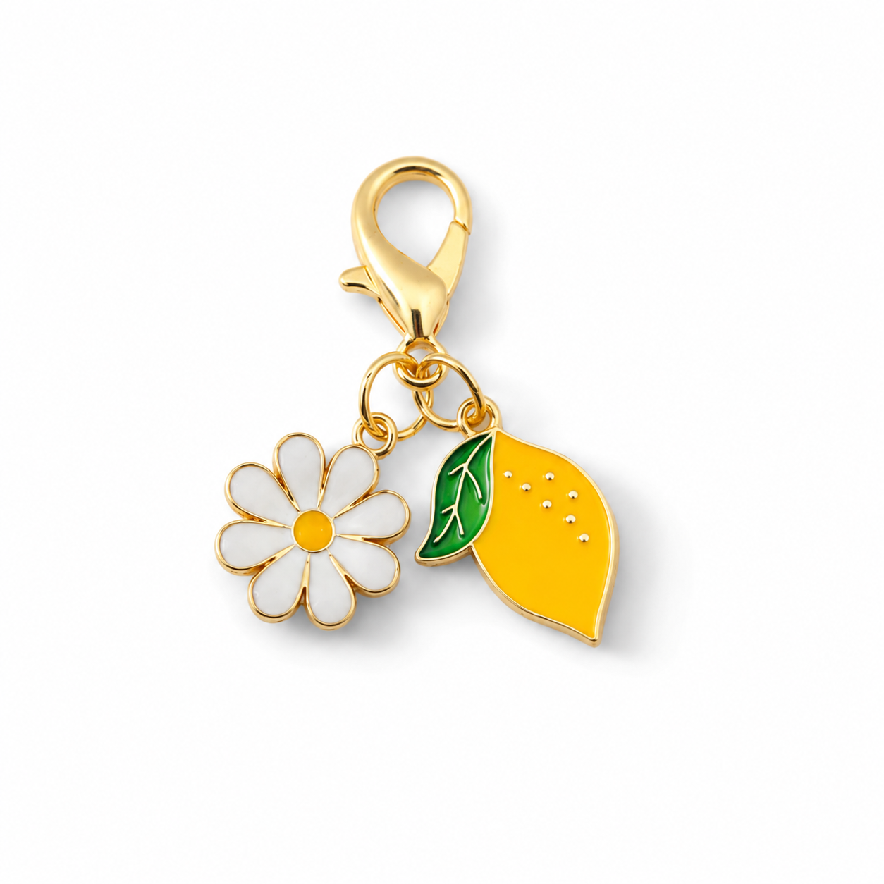 lemon phone charm