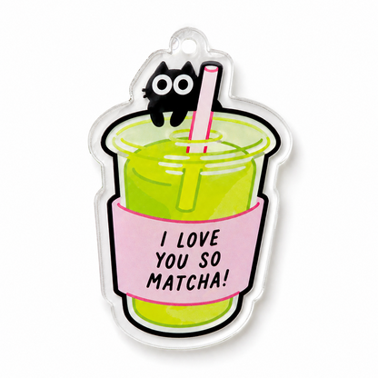 matcha phone charm