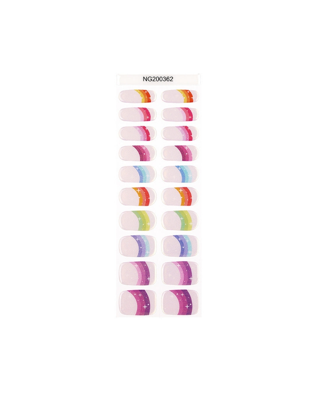 nagel stickers regenboog