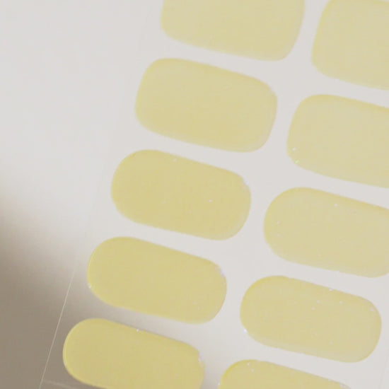 butter yellow nail wraps