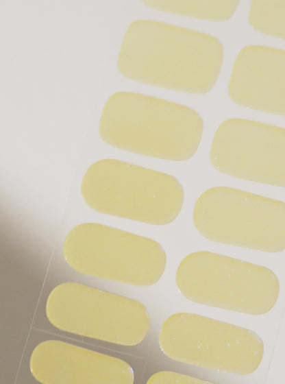 butter yellow nail wraps