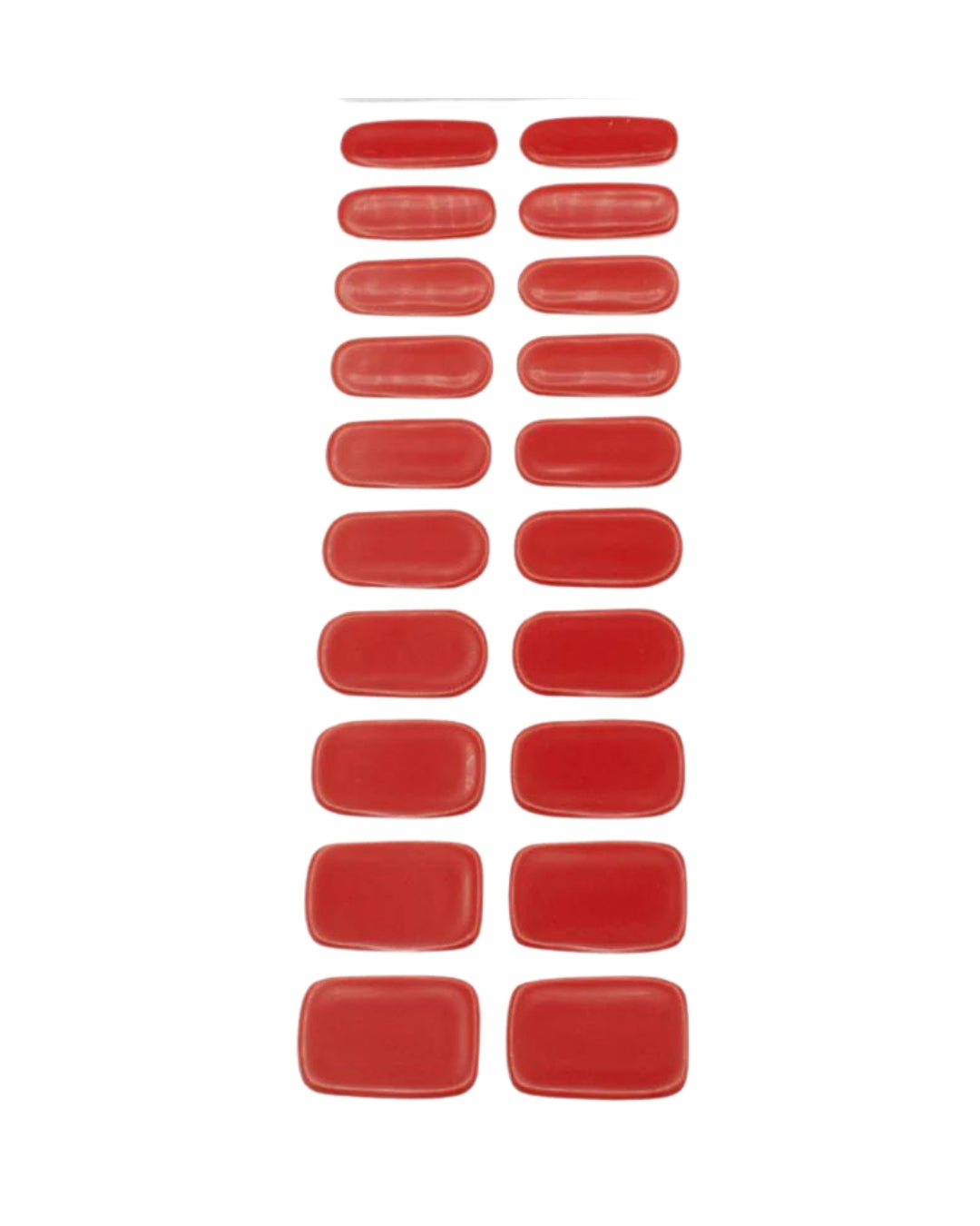 rode gel lak nagel stickers