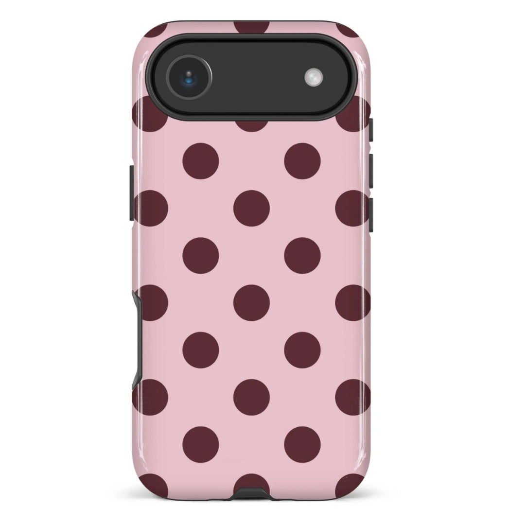 Roze Hoesje met Stippen – Pink Polka Case 🎀