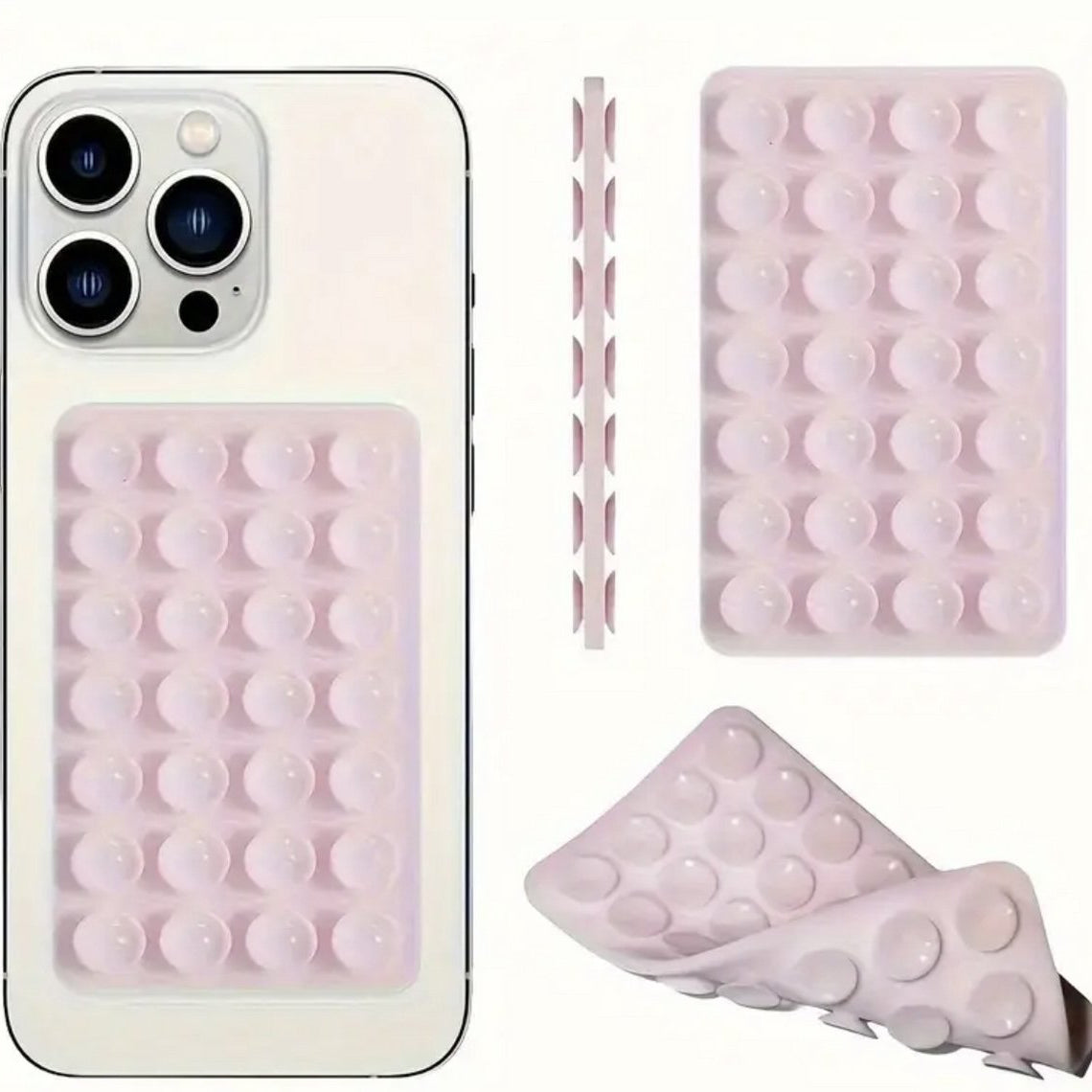 roze octobudy zuignapsticker telefoon