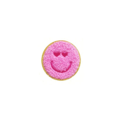 Roze Smiley Patch – kies jouw smiley - Instant good vibes voor je telefoon
