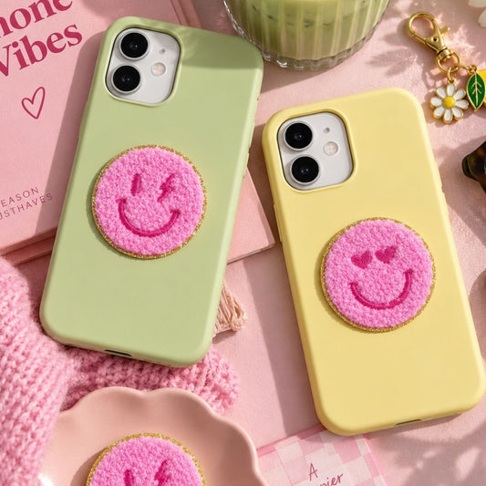 smiley telefoon sticker
