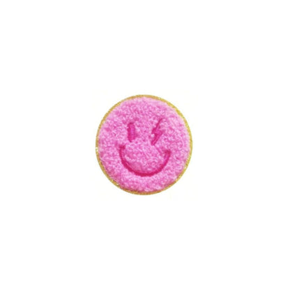 Roze Smiley Patch – kies jouw smiley - Instant good vibes voor je telefoon