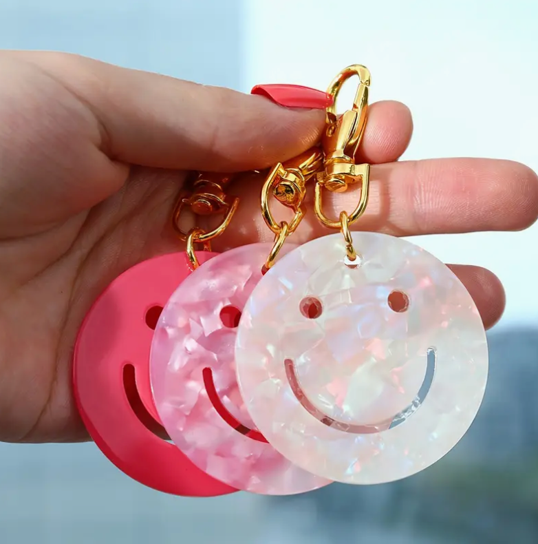 bag charm smiley