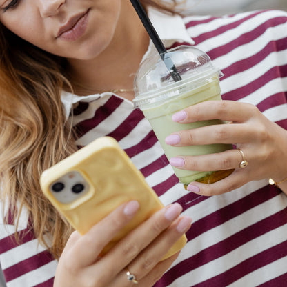 zacht geel iPhone hoesje