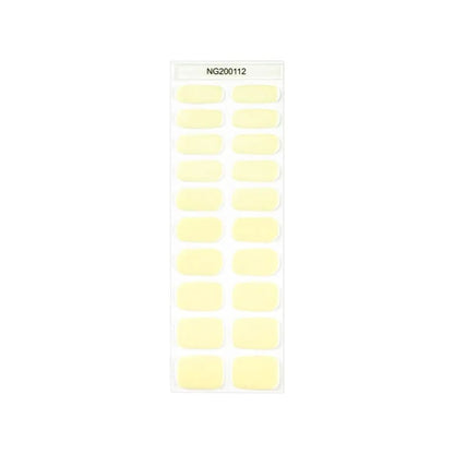zacht gele nail wraps