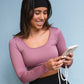 beige telefoon koord