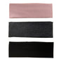 Brede haarband set | zwart, roze & grijs